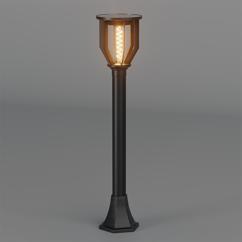 Lámpara solar de jardín con tapa redonda PY-LED GR C04