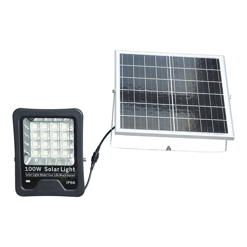 Lámpara solar de inundación con batería de iones de litio PY-SLFL20-100W