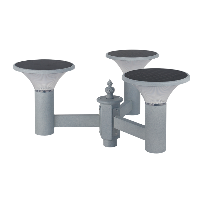 PY-SG018-24W Luz solar para jardín de tres bombillas